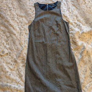 Club Monaco Black and White Striped Dress